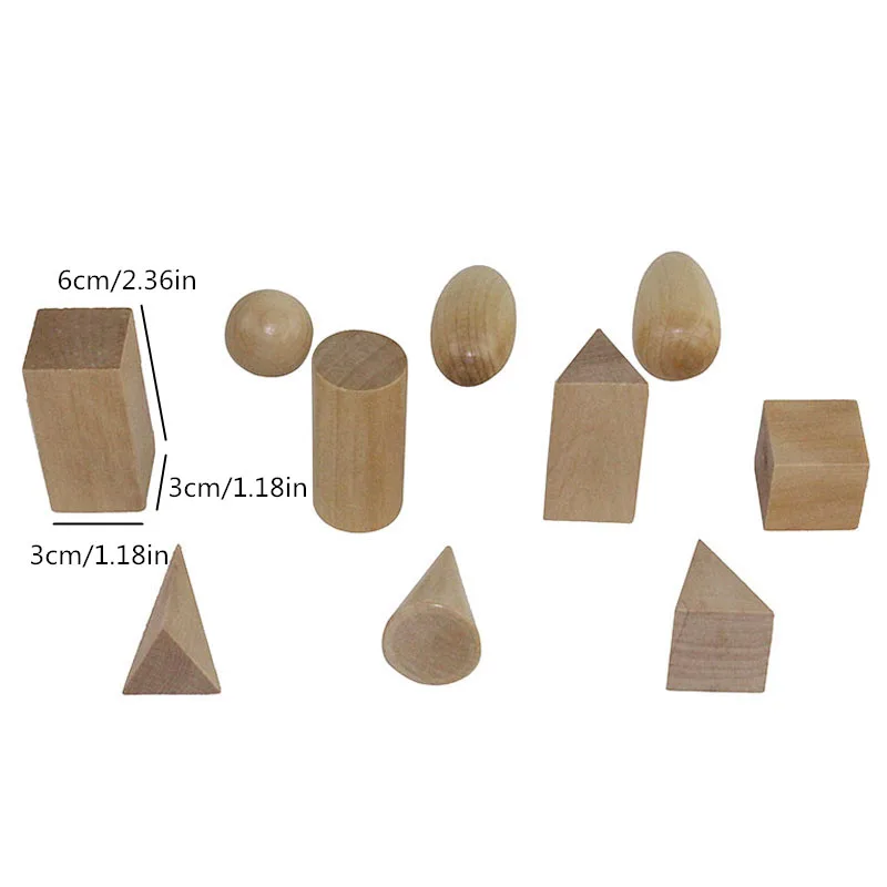 Geometric Wooden Blocks