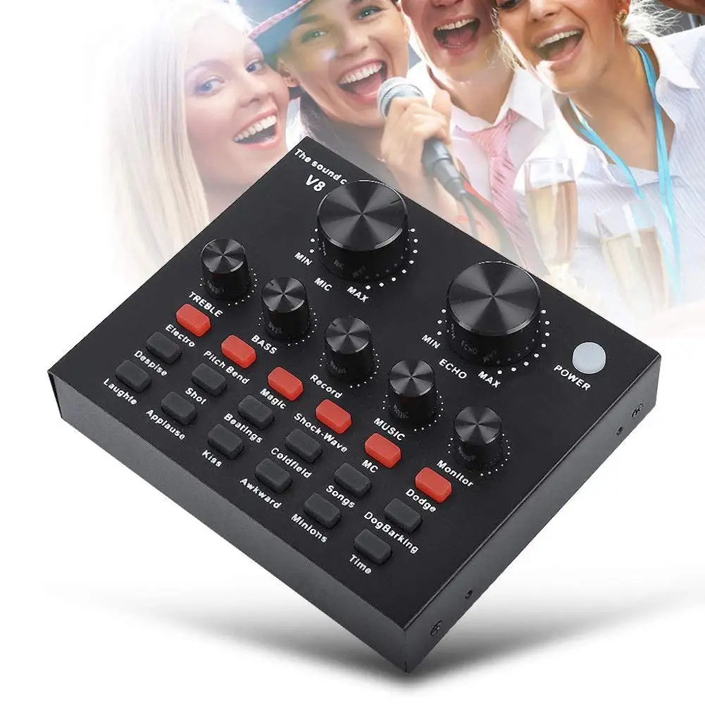 microphone V8 Audio USB Headset Microphone Webcast Personal Entertainment Streamer Live Sound Card for Phone Computer PC
microphone V8 Audio USB Headset Microphone Webcast Personal Entertainment Streamer Live Sound Card for Phone Computer PC