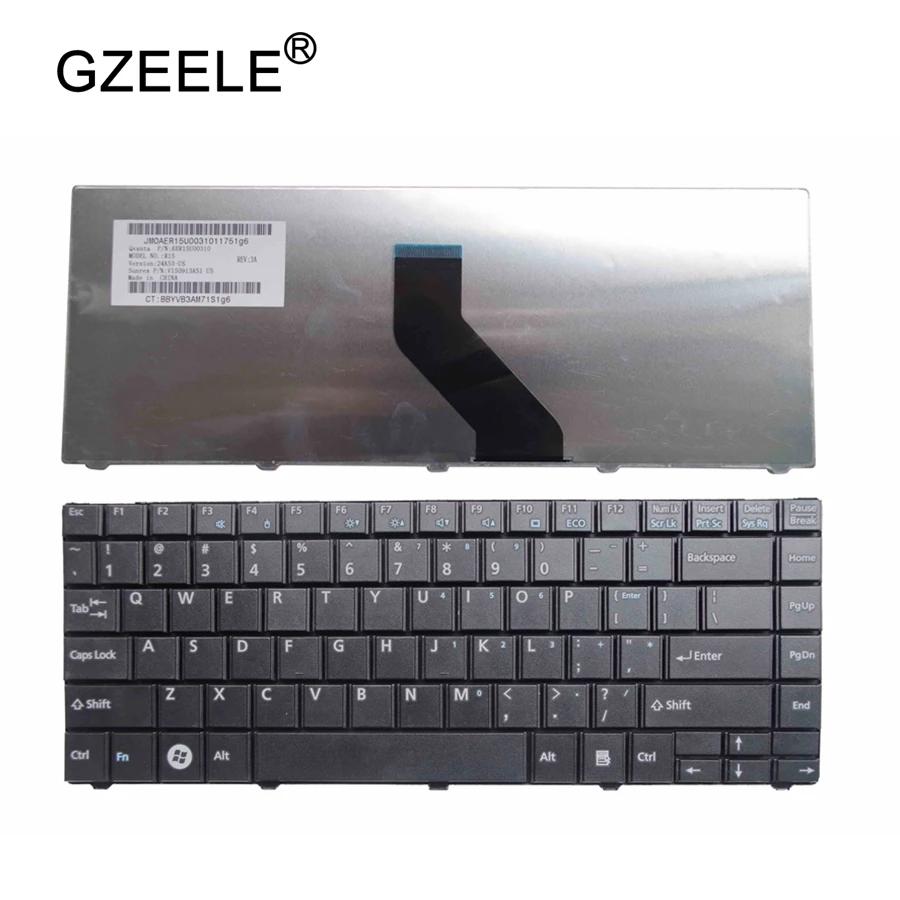 

GZEELE New US keyboard for Fujitsu Lifebook LH531 BH531 LH701 Series Laptop US Keyboard Teclado Black English version
