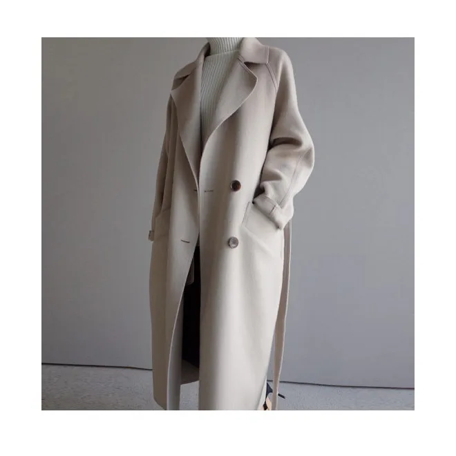 Fashion 2019 Autumn Winter New Women Woolen Coat Vintage Turn-Down Collar Sashes Loose Long Coats Casual Solid Outerwear
Fashion 2019 Autumn Winter New Women Woolen Coat Vintage Turn-Down Collar Sashes Loose Long Coats Casual Solid Outerwear