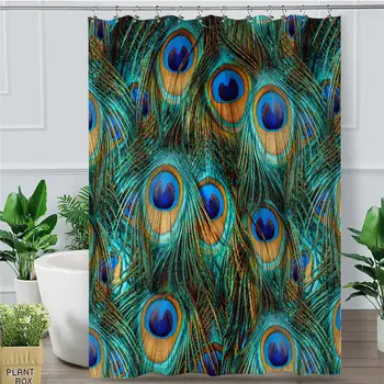 Peacock Feather Shower Curtain Bird Waterproof Bath Curtain with Hooks Polyester Fabric Bathroom
Peacock Feather Shower Curtain Bird Waterproof Bath Curtain with Hooks Polyester Fabric Bathroom