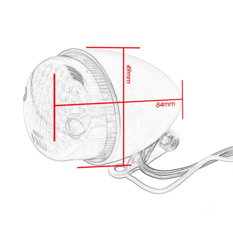 Red Lens Tail Light Motorcycle Aluminum Alloy 38mm Black Housing Stop Rear For Harley Cafe Racer Bobber Durable
Red Lens Tail Light Motorcycle Aluminum Alloy 38mm Black Housing Stop Rear For Harley Cafe Racer Bobber Durable