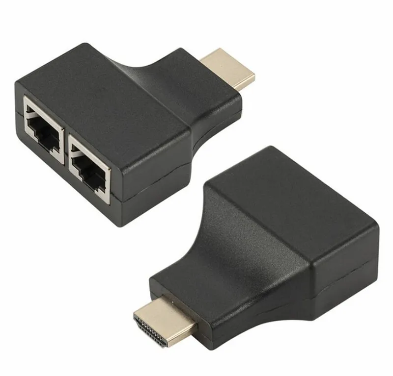 Hot 30M Balun HDMI Over RJ45 CAT5e CAT6 UTP LAN Ethernet Balun Extender Repeater - 1080p 3D HD Dropshipping HW Black
Hot 30M Balun HDMI Over RJ45 CAT5e CAT6 UTP LAN Ethernet Balun Extender Repeater - 1080p 3D HD Dropshipping HW Black
