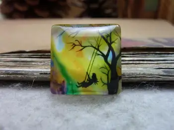 6pcs 20x20mm Handmade Square Glass Cabochon Vintage Photo Cabochon (The Girl On Swing) GT4-31
6pcs 20x20mm Handmade Square Glass Cabochon Vintage Photo Cabochon (The Girl On Swing) GT4-31