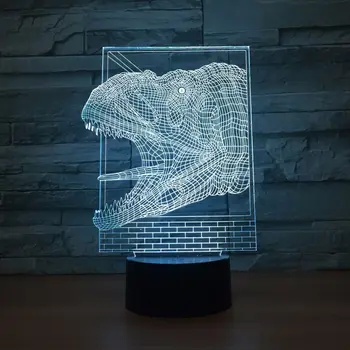 7 color Dinosaur head led night light 3d visual acrylic lamp usb children bedroom bedside lamp 1329
7 color Dinosaur head led night light 3d visual acrylic lamp usb children bedroom bedside lamp 1329