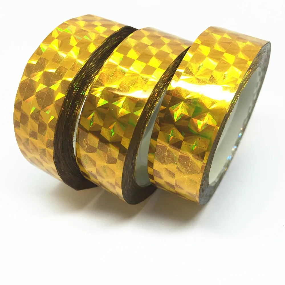 3pcs Prism Gold Holographic Bird Scare Tapes Metallic Sticker For Christmas Gift Packing Cardmaking Scrapbooking 12mm*20m/pc
3pcs Prism Gold Holographic Bird Scare Tapes Metallic Sticker For Christmas Gift Packing Cardmaking Scrapbooking 12mm*20m/pc
