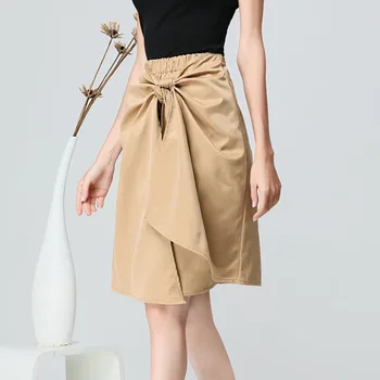 Knee Length Elegant Bow-knot Skirt Elastic Natural Waist Fashion Streetwear Female Plus Size Asymmetrical Midi Skirts Jupe Femme
Knee Length Elegant Bow-knot Skirt Elastic Natural Waist Fashion Streetwear Female Plus Size Asymmetrical Midi Skirts Jupe Femme