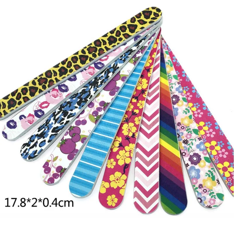 10pcs/lot Printing Colorful Sanding Nail Files Printed Double Sided Nail Art Manicure Sanding File Buffer Grits Nail Tools new
10pcs/lot Printing Colorful Sanding Nail Files Printed Double Sided Nail Art Manicure Sanding File Buffer Grits Nail Tools new