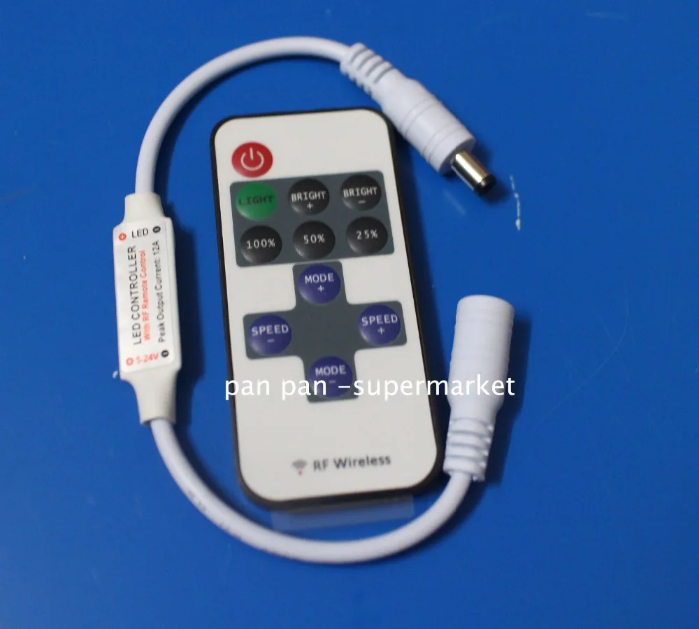 1set Single Color Remote Control Dimmer DC 12V 11keys Mini Wireless RF LED Controller for led Strip light SMD 5050 / 3528 / 5630
1set Single Color Remote Control Dimmer DC 12V 11keys Mini Wireless RF LED Controller for led Strip light SMD 5050 / 3528 / 5630