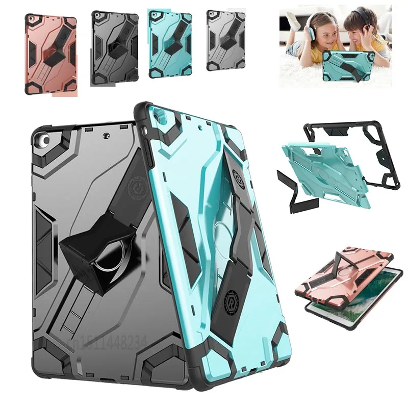 Kids Shockproof Hard PC Armor Case For iPad Air A1474 A1475 6 Stand Holder Soft TPU Silicon cover For iPad 5 Tablet protection
Kids Shockproof Hard PC Armor Case For iPad Air A1474 A1475 6 Stand Holder Soft TPU Silicon cover For iPad 5 Tablet protection