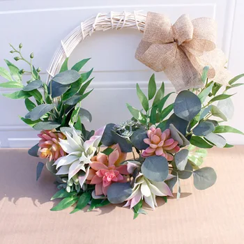 Wedding Decoration Silk Wearth Rose Artificial Flowers Wreath for Home Garden Window Wall Door Hanging Flower Garland
Wedding Decoration Silk Wearth Rose Artificial Flowers Wreath for Home Garden Window Wall Door Hanging Flower Garland