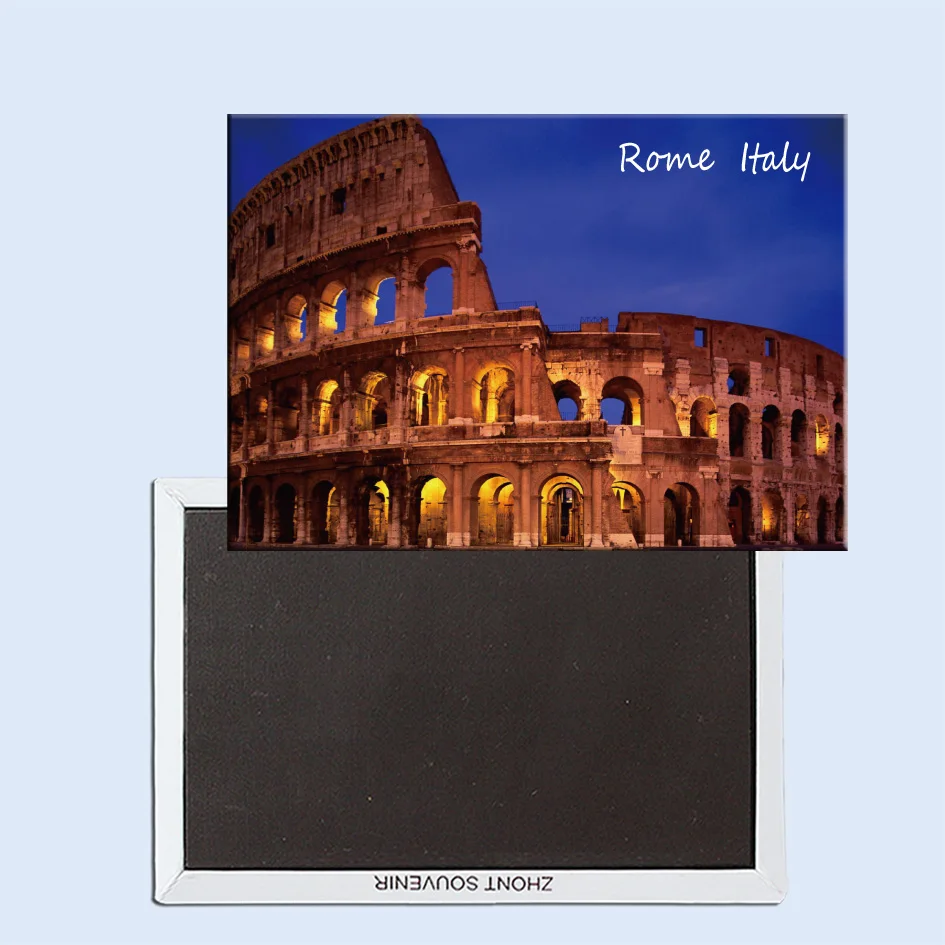 

Travel Refrigerator Magnets 78*54mm,The Colosseum, Rome, Italy Travel Rigid Fridge Magnets 24965