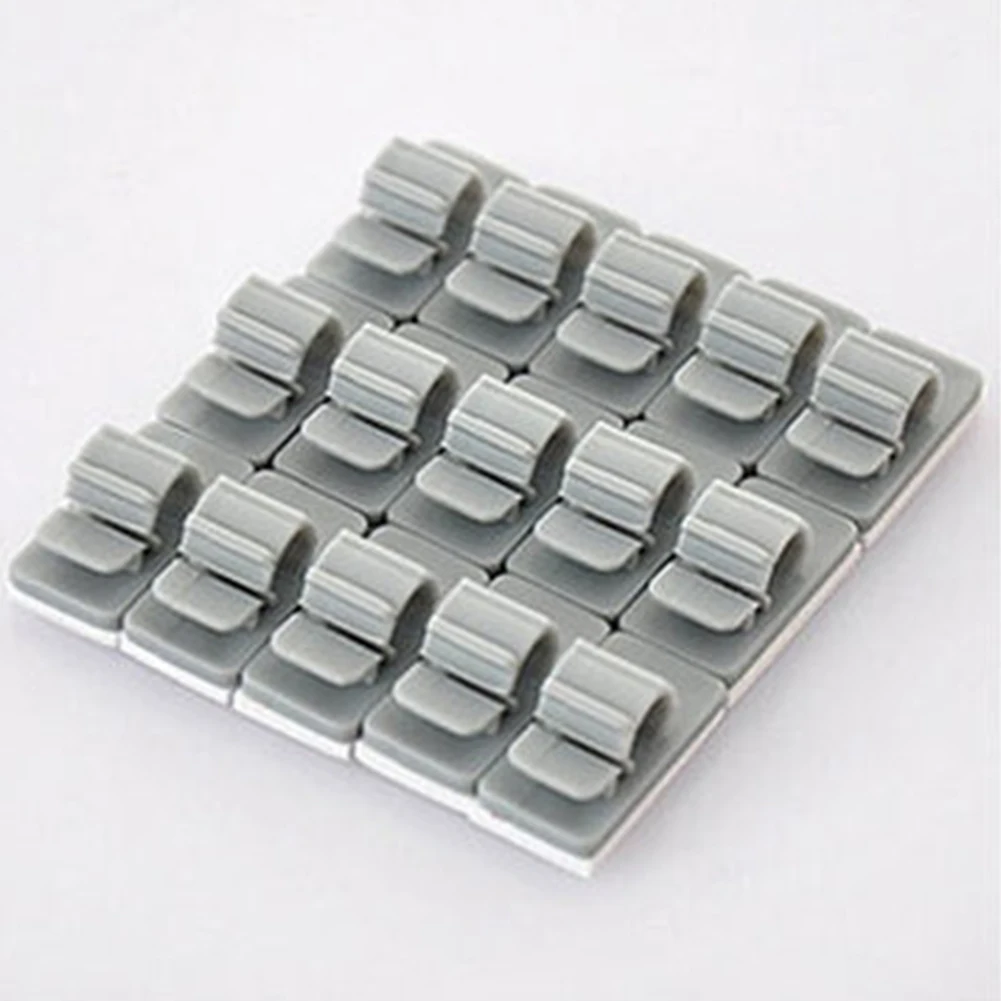 Plastic Cable Holders Wire Clips Management Clamp Adhesive Household Organizer | Электроника