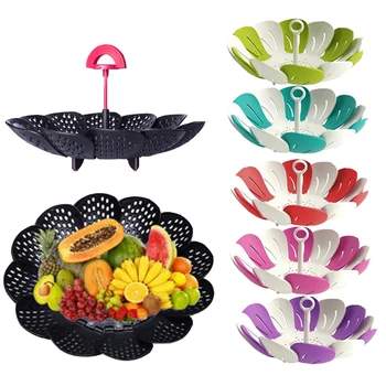 Black/Green Plastic Basket Lotus Shape Steamer Extendable Handle Vegetable Tray Egg Cooker Kitchen Gadgets Cookware
Black/Green Plastic Basket Lotus Shape Steamer Extendable Handle Vegetable Tray Egg Cooker Kitchen Gadgets Cookware