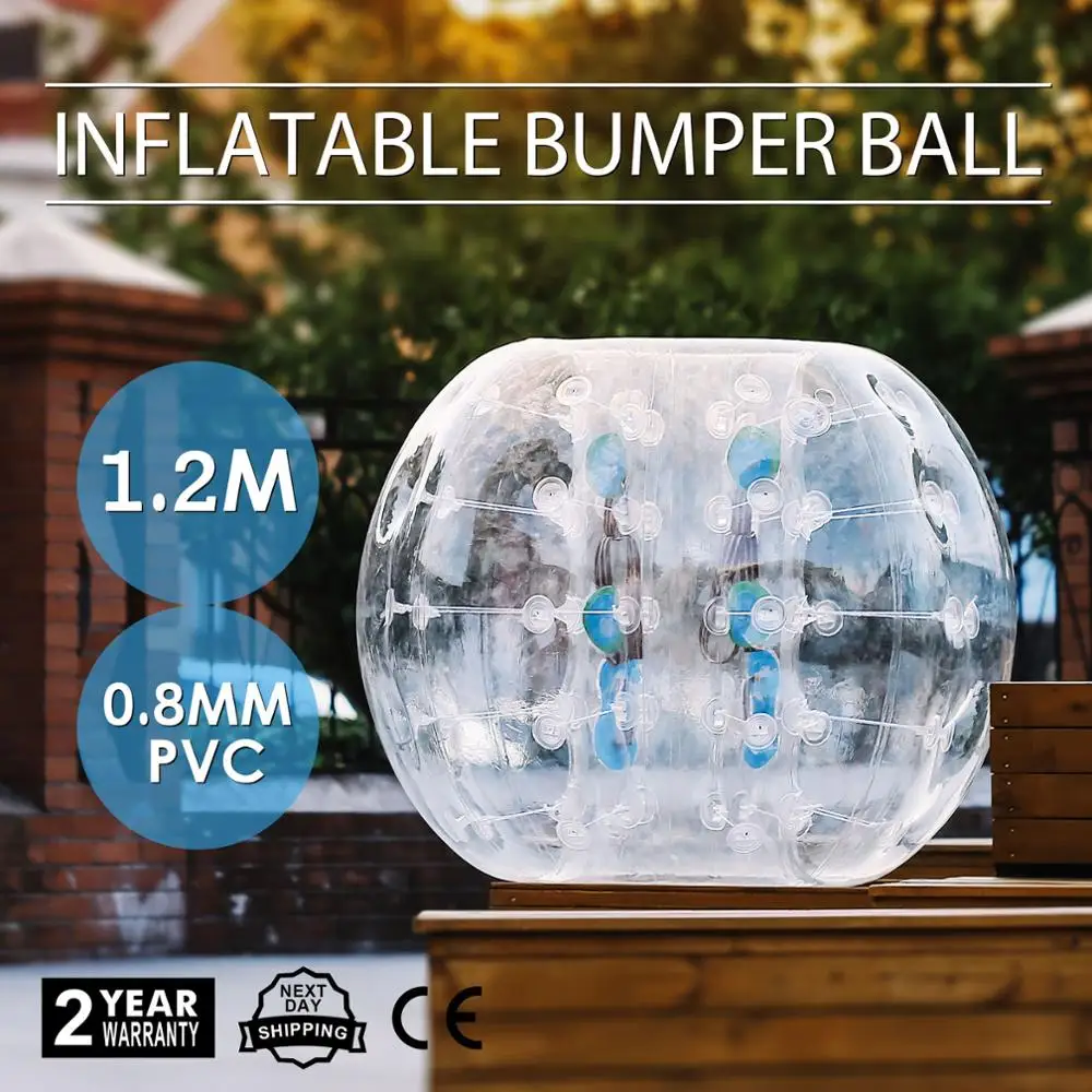 1.2M Bubble Soccer Bumper Ball Zorb Inflatable Family Fun Lawn Outside Free shipping to EU 
1.2M Bubble Soccer Bumper Ball Zorb Inflatable Family Fun Lawn Outside Free shipping to EU