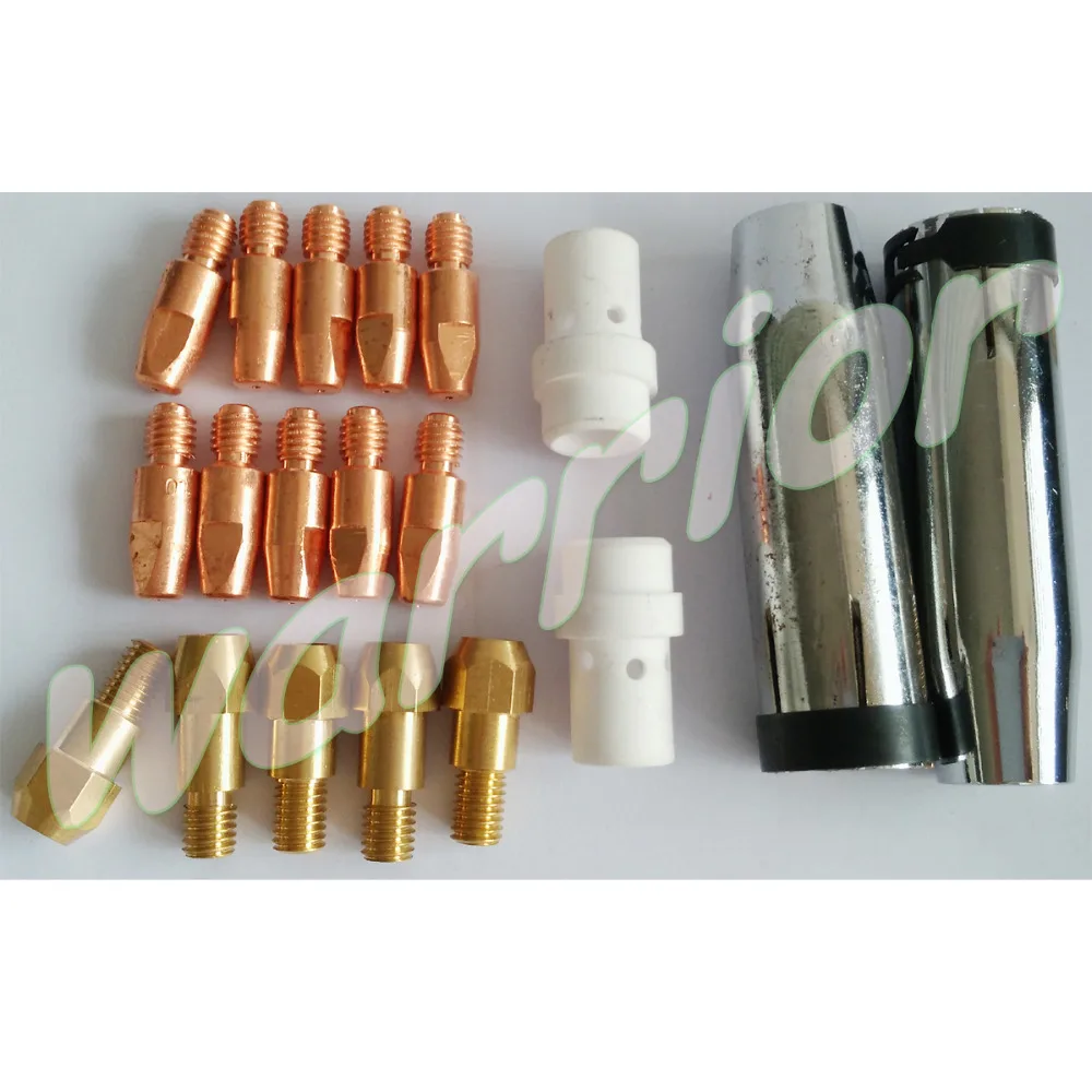 19pcs M8*30*1.0 Contact Tips Holders Nozzles Gas Diffusers For MB 36KD Binzel MIG Welding Torch
19pcs M8*30*1.0 Contact Tips Holders Nozzles Gas Diffusers For MB 36KD Binzel MIG Welding Torch