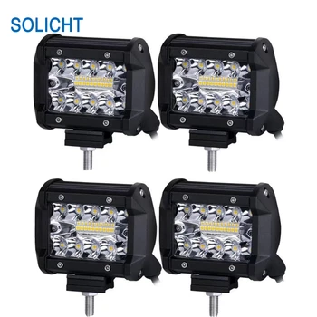 SOLICHT 4pcs 4 inch 60W LED Car Light Combo LED Strip Light Off-Car Top Refit Light Bar LED werklamp 12V24V Motorcycle Spotlight
SOLICHT 4pcs 4 inch 60W LED Car Light Combo LED Strip Light Off-Car Top Refit Light Bar LED werklamp 12V24V Motorcycle Spotlight