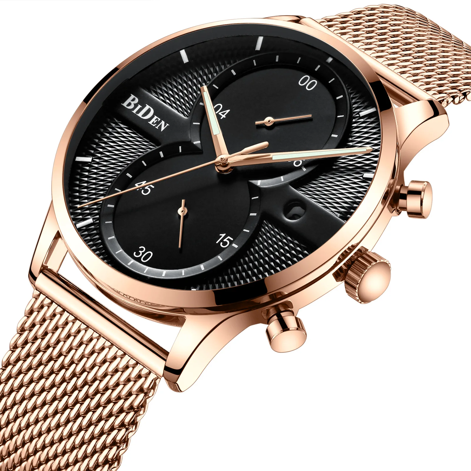 BIDEN brand mens quartz wristwatches waterproof men watches stainless steel calendar man clcok luminous Japan movement
BIDEN brand mens quartz wristwatches waterproof men watches stainless steel calendar man clcok luminous Japan movement
