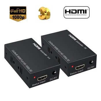 PUZHIJIE 1080P 60m HDMI Extenders HDMI Repeater Over Cat6 Cat7 Ethernet Cables With IR Function Rj45 Transmitter TX RX Extender
PUZHIJIE 1080P 60m HDMI Extenders HDMI Repeater Over Cat6 Cat7 Ethernet Cables With IR Function Rj45 Transmitter TX RX Extender