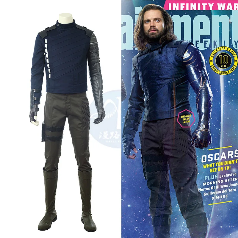 Cosplay Marvel's The Avengers Winter Soldier Uniform Suit Bucky Barnes Cosplay Costume Men Women Halloween Outfit S-2XL 2019
Cosplay Marvel's The Avengers Winter Soldier Uniform Suit Bucky Barnes Cosplay Costume Men Women Halloween Outfit S-2XL 2019