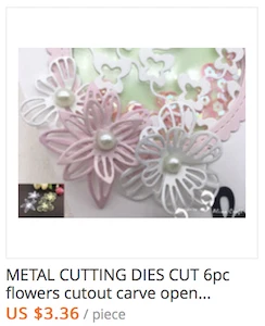 cut out flower die cut