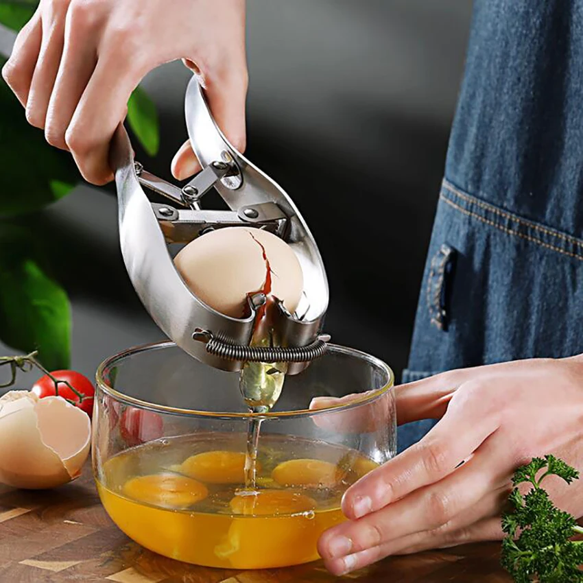 Quick Egg Shell Opener Egg Cracker Handheld Stainless Steel Eggshell Cutter Egg Separator Cracking Tool Creative Kitchen Tools
Quick Egg Shell Opener Egg Cracker Handheld Stainless Steel Eggshell Cutter Egg Separator Cracking Tool Creative Kitchen Tools