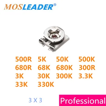 Mosleader 100PCS 3x3 500R 5K 50K 500K 680R 68K 680K 300R 3K 30K 300K 3MM SMD Trimmer Potentiometer High quality
Mosleader 100PCS 3x3 500R 5K 50K 500K 680R 68K 680K 300R 3K 30K 300K 3MM SMD Trimmer Potentiometer High quality