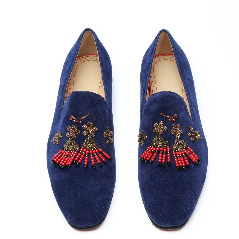 2018 Men Suede Beading String Tassel Flat Slip-on Loafers Smoking Shoes Rhinestone Sapatos Handmade Fashion Men Casual Shoes
2018 Men Suede Beading String Tassel Flat Slip-on Loafers Smoking Shoes Rhinestone Sapatos Handmade Fashion Men Casual Shoes