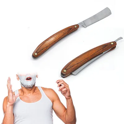 1pc New Straight Edge Stainless Steel Barber Razor Folding Shaving Knife Wood Handle Hot Selling Razor Blades for Men Safety
1pc New Straight Edge Stainless Steel Barber Razor Folding Shaving Knife Wood Handle Hot Selling Razor Blades for Men Safety