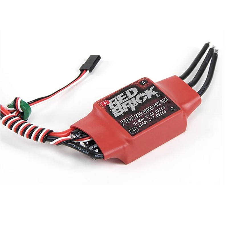 1pcs Red Brick 50A/70A/80A/100A/125A/200A Brushless ESC Electronic Speed Controller 5V/3A 5V/5A BEC for FPV Multicopter
1pcs Red Brick 50A/70A/80A/100A/125A/200A Brushless ESC Electronic Speed Controller 5V/3A 5V/5A BEC for FPV Multicopter