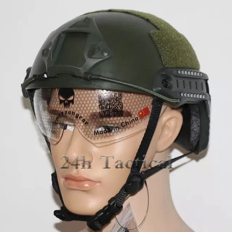 Airsoft FAST Helmet With Protective Goggle Base Jump MHType Tactical Combat Gear For Outdoor Games
Airsoft FAST Helmet With Protective Goggle Base Jump MHType Tactical Combat Gear For Outdoor Games