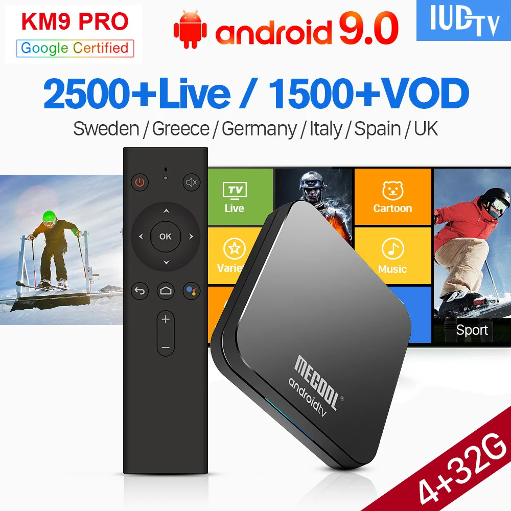 IP TV Spain Sweden UK Germany IPTV 1 Year KM9 Pro Android TV 9.0 USB3.0 Dual-Band WIFI BT spain Greek Germany IPTV Italian Code
IP TV Spain Sweden UK Germany IPTV 1 Year KM9 Pro Android TV 9.0 USB3.0 Dual-Band WIFI BT spain Greek Germany IPTV Italian Code