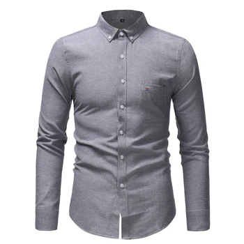 2019 New Easy Pure color shirt Men's Long Sleeve Shirt Male Clothing Solid/Striped Quality Slim fit Business Leisure shirt Tops
2019 New Easy Pure color shirt Men's Long Sleeve Shirt Male Clothing Solid/Striped Quality Slim fit Business Leisure shirt Tops