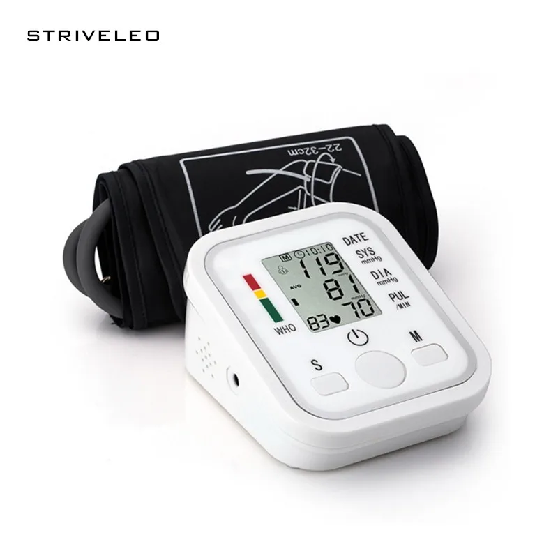 LCD Digital Display Arm Blood Pressure Pulse Monitors tonometer for Measuring Arterial Pressure portable sphygmomanometer
LCD Digital Display Arm Blood Pressure Pulse Monitors tonometer for Measuring Arterial Pressure portable sphygmomanometer