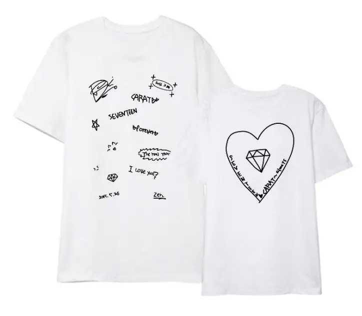 Kpop seventeen 3 years anniversary same printing t shirt for fans unisex 13 styles white o neck short sleeve t-shirt
Kpop seventeen 3 years anniversary same printing t shirt for fans unisex 13 styles white o neck short sleeve t-shirt