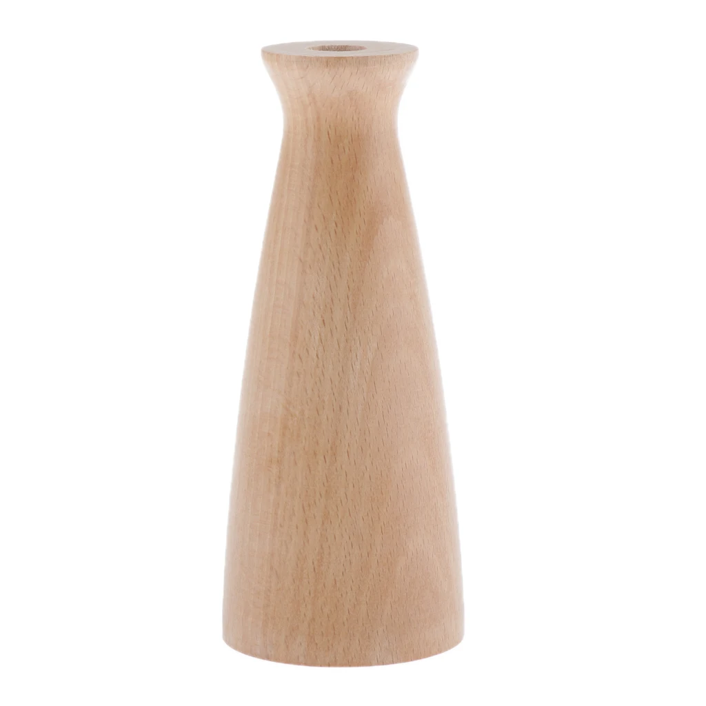 Vintage Wood Flower Pot Vase Unpainted Wooden Plant Display Home Table Decor Vintage Wood Flower Pot Vase Unpainted Wooden Plant Display Home Table Decor