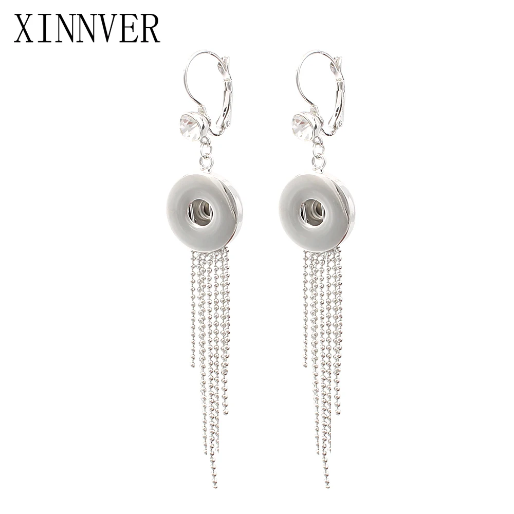 Fashion Xinnver Snap Buttons Earrings With Long Beads Tassel Earring Fit 18 mm Button Copper Metal Dangle Jewelry
Fashion Xinnver Snap Buttons Earrings With Long Beads Tassel Earring Fit 18 mm Button Copper Metal Dangle Jewelry