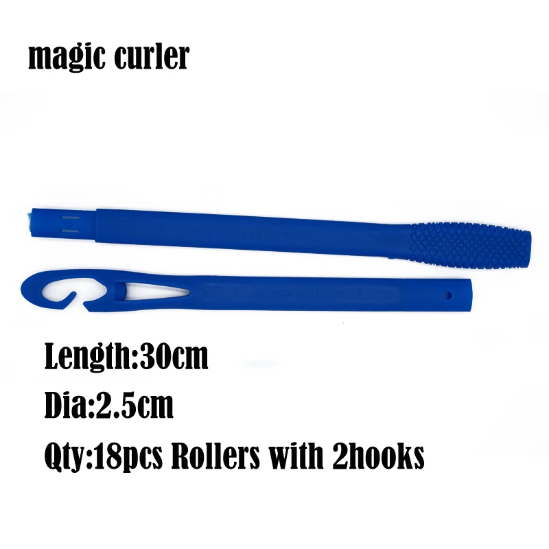 18pcs/set 30cm long diameter 2.5cm easy use Magic hair curler magic hair Styler spiral curls roller magic roller with 2 hooks
18pcs/set 30cm long diameter 2.5cm easy use Magic hair curler magic hair Styler spiral curls roller magic roller with 2 hooks