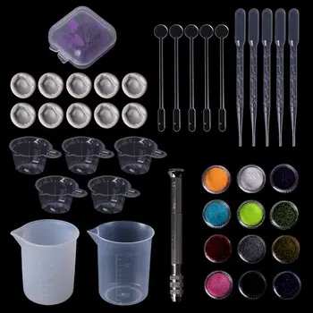 1 Set Epoxy Resin Kit DIY Jewelry Dry Flower Glitter Powder Shiny Dropper Cup Silicone Handmade Tackle Handmade Accessories Cast
1 Set Epoxy Resin Kit DIY Jewelry Dry Flower Glitter Powder Shiny Dropper Cup Silicone Handmade Tackle Handmade Accessories Cast