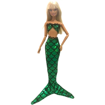 NK One Set Princess Doll Green Dress Similar Fairy Tale Mermaid Tail Dress Gown Party Outfit For Barbie Doll Best Girls' Gift 1B
NK One Set Princess Doll Green Dress Similar Fairy Tale Mermaid Tail Dress Gown Party Outfit For Barbie Doll Best Girls' Gift 1B