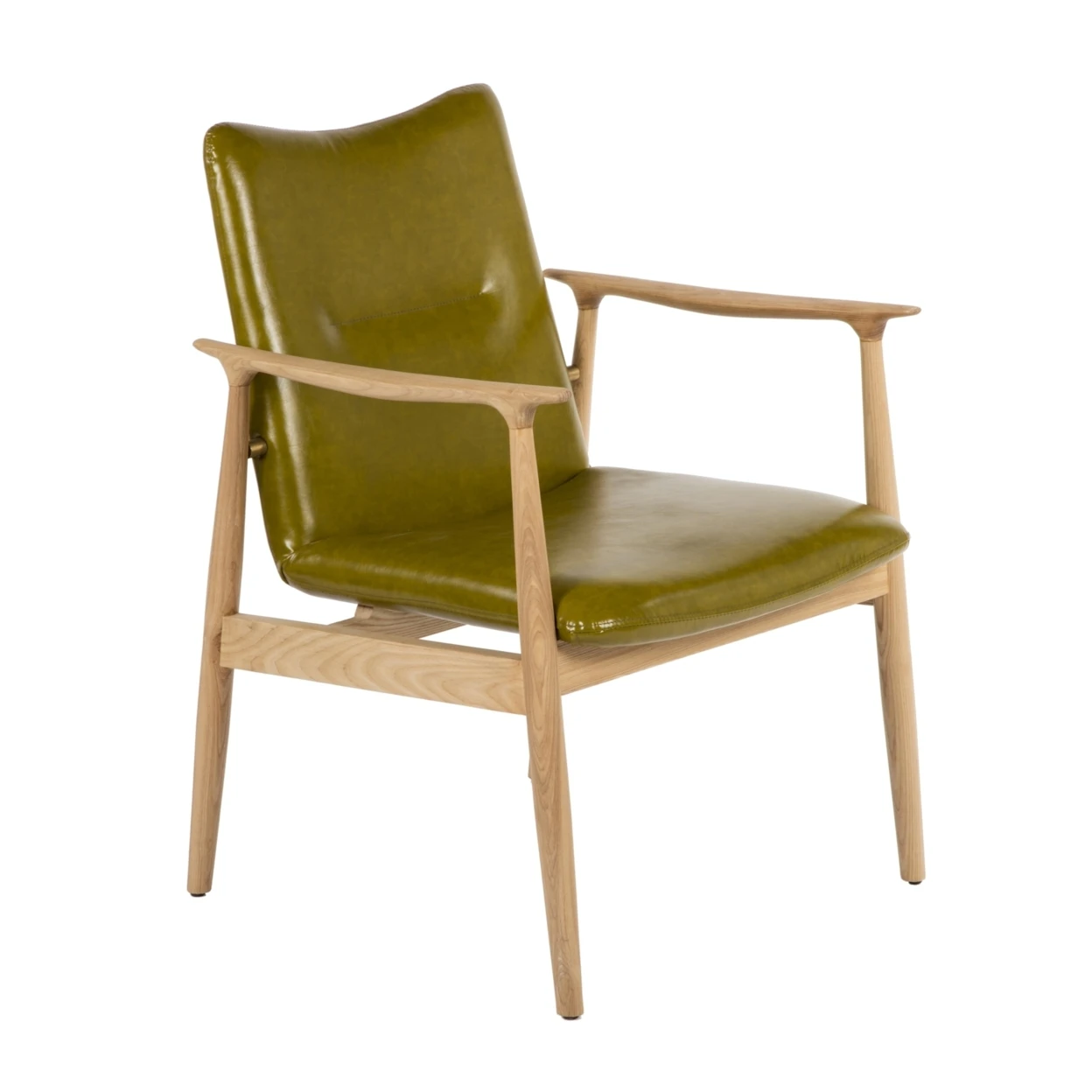 Abelard Arm Chair - Green/Wood (3)