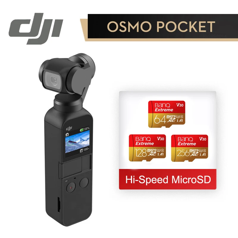 DJI Osmo карман в наличии самый маленький 3 осевая стабилизированная ручной Камера с