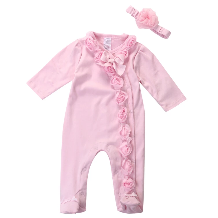 Infant Baby Kids Girls Pink Long Sleeve Rompers Clothing Spring Fall Outfits Newborn Baby Girls Romper Headband Clothes Set 0-7M
Infant Baby Kids Girls Pink Long Sleeve Rompers Clothing Spring Fall Outfits Newborn Baby Girls Romper Headband Clothes Set 0-7M