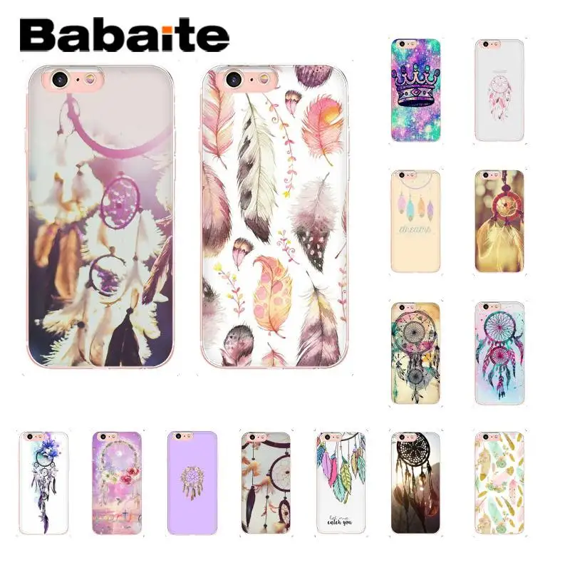 Babaite Feather dream catcher Pattern TPU Soft Phone Case for iPhone 8 7 6 6S Plus X XS MAX 5 5S SE XR 10 Cover Capa
Babaite Feather dream catcher Pattern TPU Soft Phone Case for iPhone 8 7 6 6S Plus X XS MAX 5 5S SE XR 10 Cover Capa