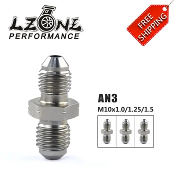 FREE SHIPPING - AN3 Male 3/8x24 UNF to M10x1.25 / M10x1.5 / M10x1.0 Male Bubble Flare Stainless Steel Brake Fittings Adapter
FREE SHIPPING - AN3 Male 3/8x24 UNF to M10x1.25 / M10x1.5 / M10x1.0 Male Bubble Flare Stainless Steel Brake Fittings Adapter