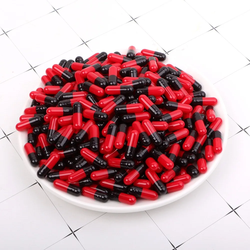 1000Pcs/Bag Red Black Gelatin Empty Capsules Hollow Gelatin Capsules Empty Pill Capsule Personal Health Care Pill Case Splitters
1000Pcs/Bag Red Black Gelatin Empty Capsules Hollow Gelatin Capsules Empty Pill Capsule Personal Health Care Pill Case Splitters