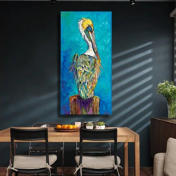 HD Modern Wall Art Picture Canvas Beautiful Blues and Golds Pelican Oil Painting Print For Living Room Home Decor No Frame print
HD Modern Wall Art Picture Canvas Beautiful Blues and Golds Pelican Oil Painting Print For Living Room Home Decor No Frame print