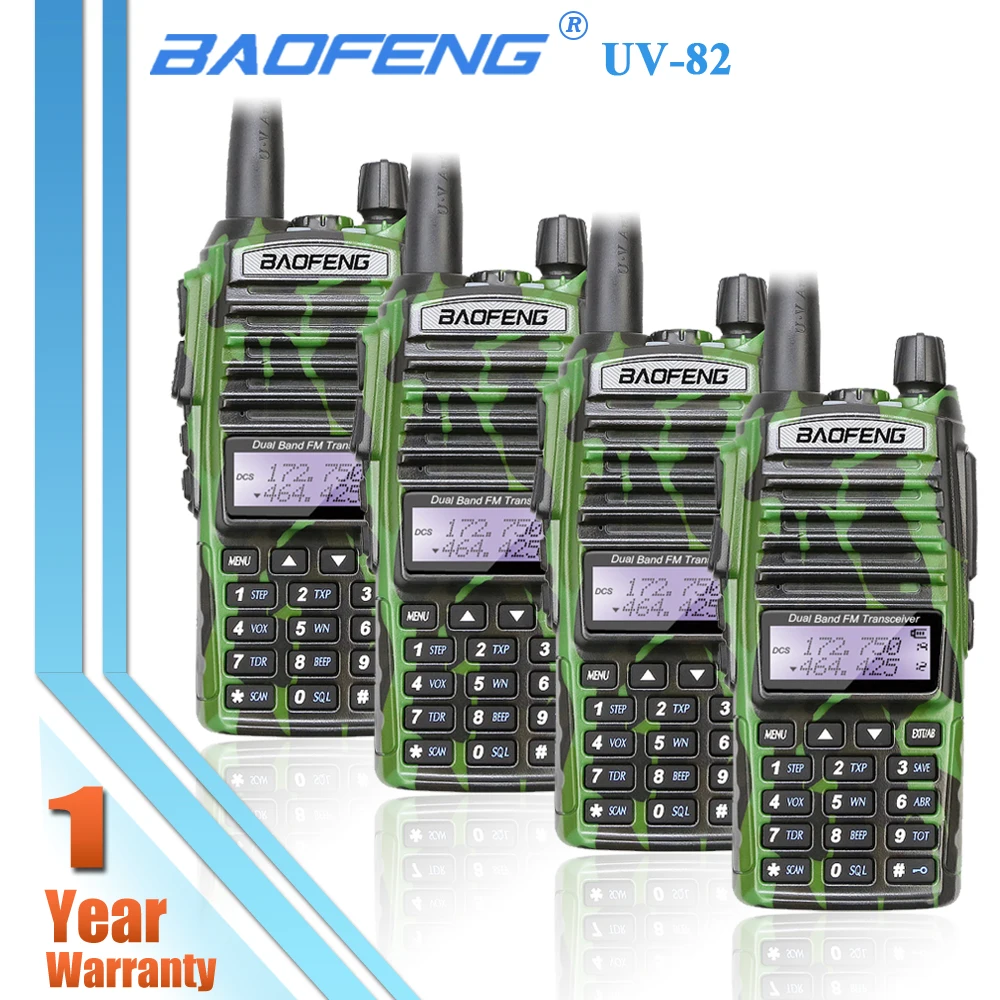 4x Baofeng UV-82 Green Dual Band Radio UV 82 Two Way Walkie Talkie UHF VHF Handheld Portable FM Transceiver UV82 + Free Earpiece
4x Baofeng UV-82 Green Dual Band Radio UV 82 Two Way Walkie Talkie UHF VHF Handheld Portable FM Transceiver UV82 + Free Earpiece