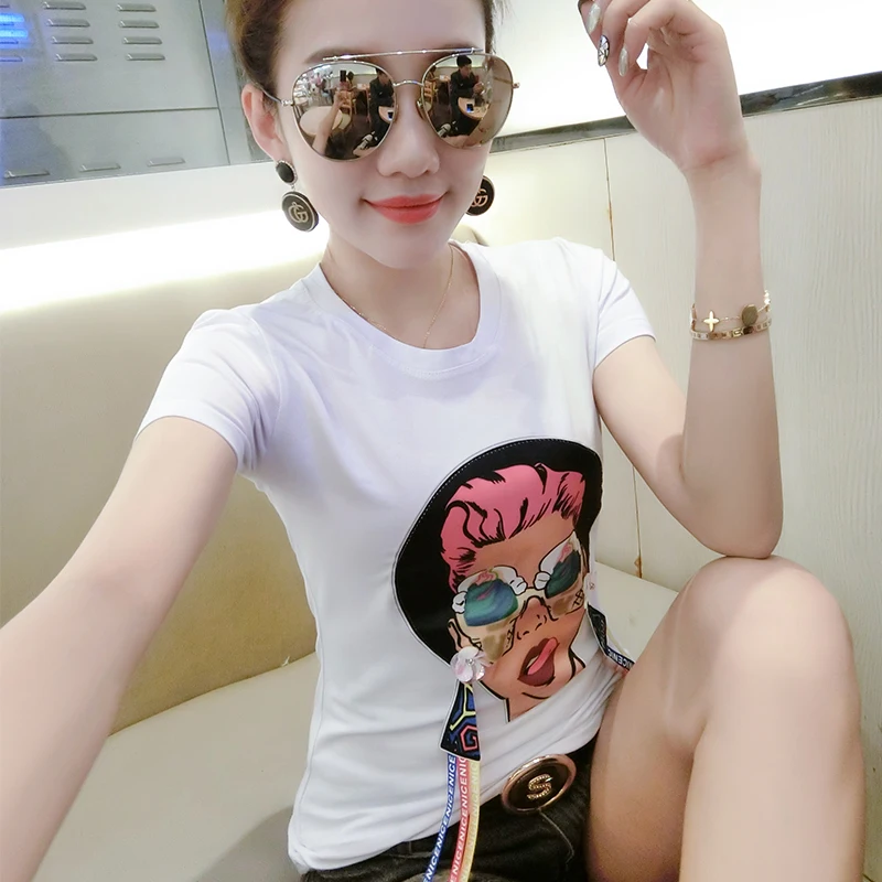 New 3D T Shirt Shot Short Women Tee Top Character Printed T-shirt Summer Style Casual Tops Female T-shirts
New 3D T Shirt Shot Short Women Tee Top Character Printed T-shirt Summer Style Casual Tops Female T-shirts