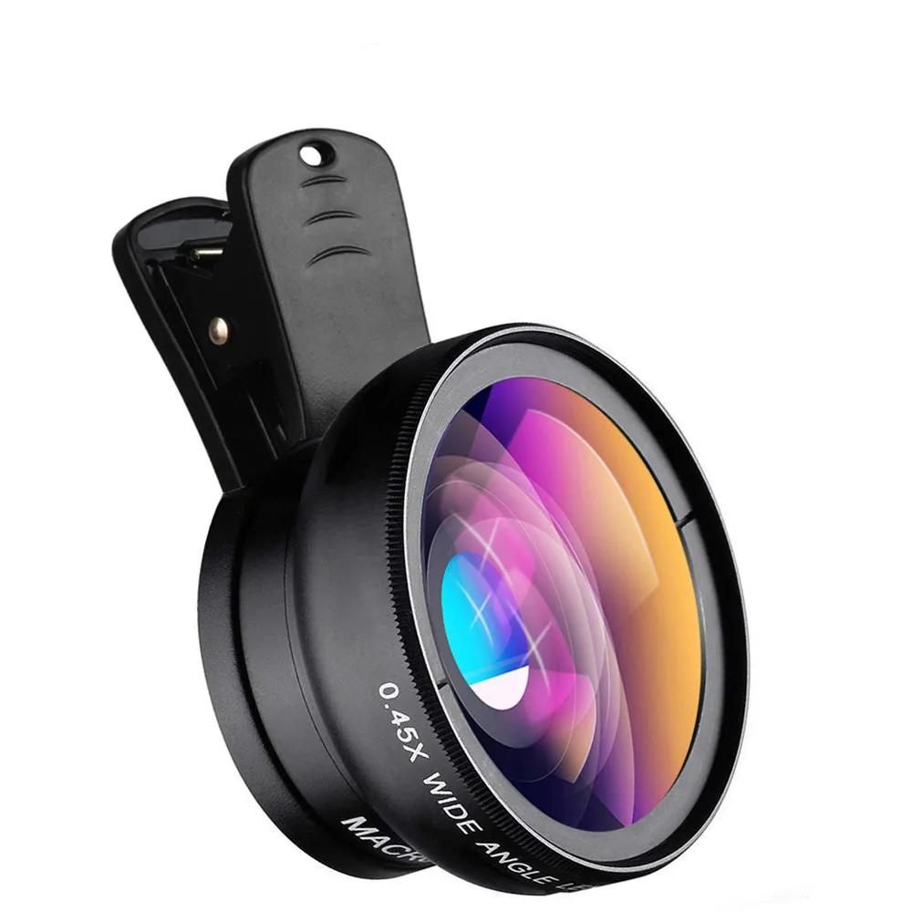 Smart Phone Lens kit 0.45x Super Wide Angle & 12.5x Super Macro Lens HD Camera Lentes for iPhone 6S 7 for Xiaomi more cellphone
Smart Phone Lens kit 0.45x Super Wide Angle & 12.5x Super Macro Lens HD Camera Lentes for iPhone 6S 7 for Xiaomi more cellphone